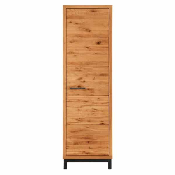 Life Meubles Massivholzschrank in Kernbuchefarben 200 cm hoch - 60 cm breit