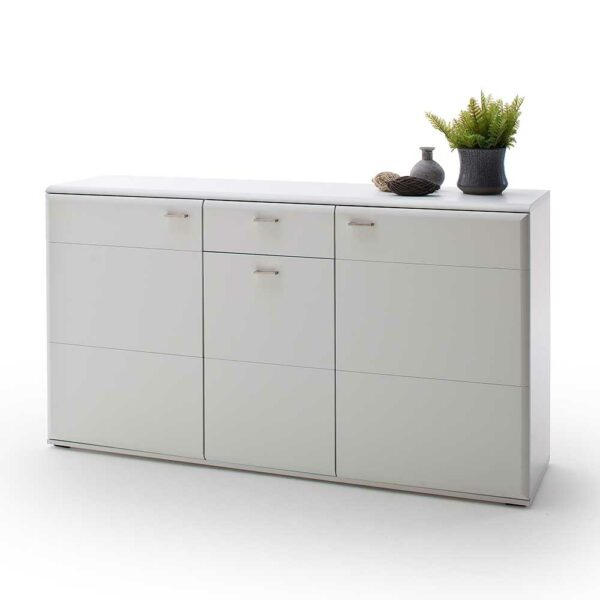 TopDesign Weißes Sideboard 165 cm breit 3 Türen