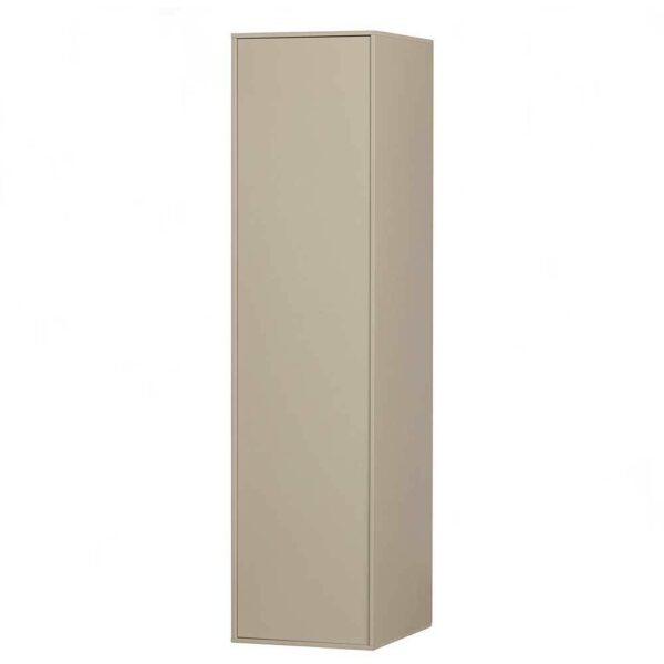 Basilicana Schmaler Hochschrank Grau in modernem Design 50x200x58 cm