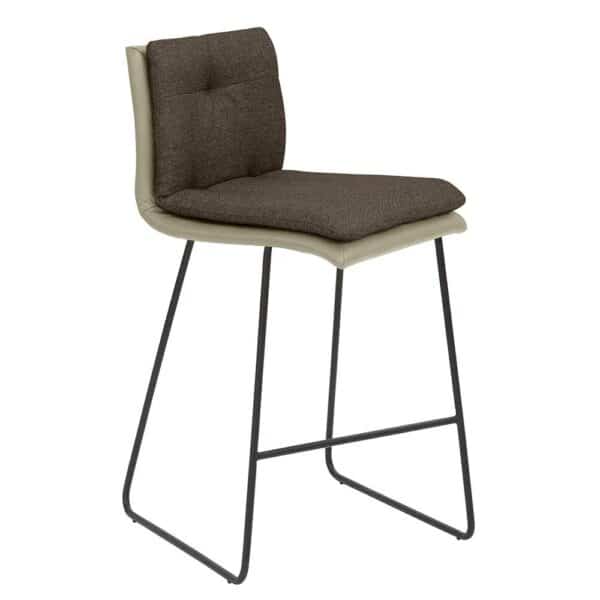 PerfectFurn Hocker mit Rückenlehne für Küchentresen und Bar 67 cm Sitzhöhe