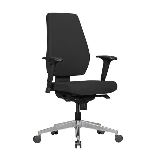 Möbel4Life Ergonomischer Bürostuhl in Schwarz verstellbaren Armlehnen