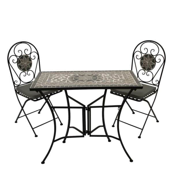 4Home Bistro Set 3-teilig im Retrostil zwei Sitzplätzen (dreiteilig)