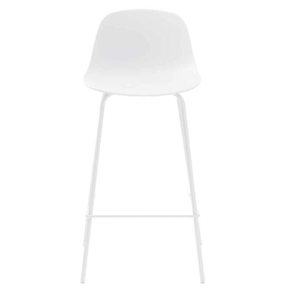 TopDesign Moderne Barhocker Küche in Weiß 68 cm Sitzhöhe (2er Set)