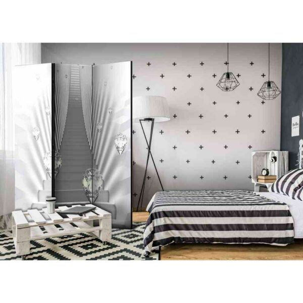 4Home Spanische Wand mit Treppenstufen und Diamanten modern