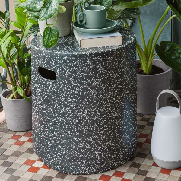 4Home Terrazzo Beitisch aus Faserzement Industry und Loft Stil