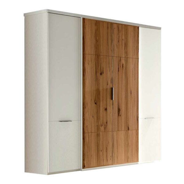 Nature Dream Drehtürenkleiderschrank in modernem Design Asteiche Bianco und Weiß