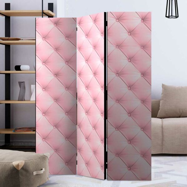 4Home Spanische Wand in Rosa Fichte Massivholz Rahmen