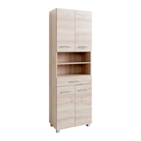 Star Möbel Bad Hochschrank in Buche 60 cm breit