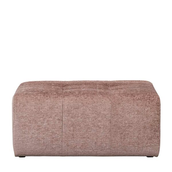 Basilicana Couchhocker in Nude Struktursamt Bezug