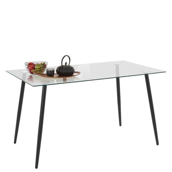 Möbel4Life Glas Esstisch 140 cm breit modern