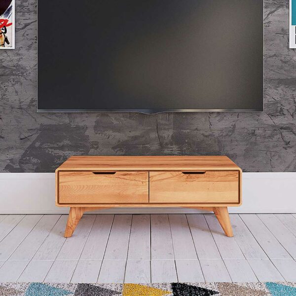 Basilicana TV Bank aus Kernbuche Massivholz 90 cm breit