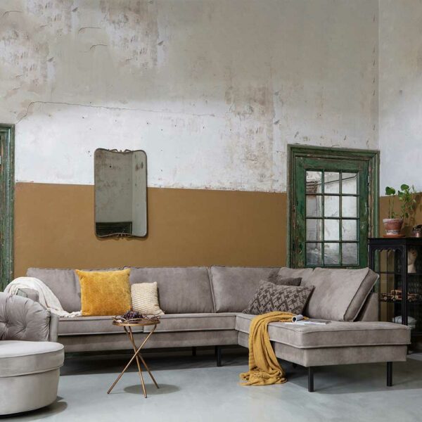 Basilicana Kunstleder Ecksofa in Grau modern