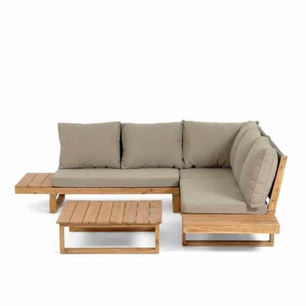 4Home Ecksofa mit Tisch für Wintergarten 230 cm breit (zweiteilig)