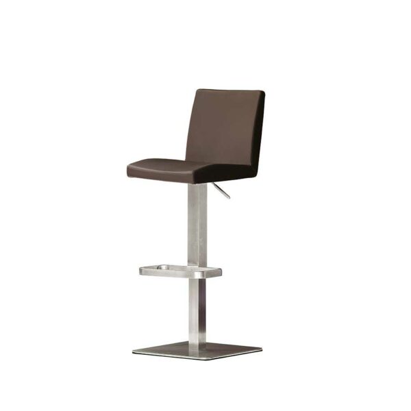 TopDesign Barstuhl aus Leder Braun