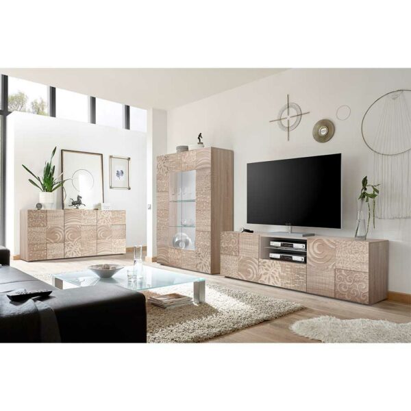 Homedreams Anbauwand in Sonoma Eiche Sideboard (dreiteilig)