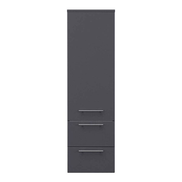 Möbel4Life Bad Seitenschrank in Anthrazit 120 cm hoch