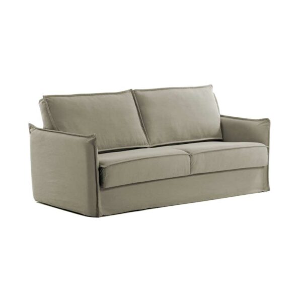 4Home Schlafcouch in Beige Skandi Design