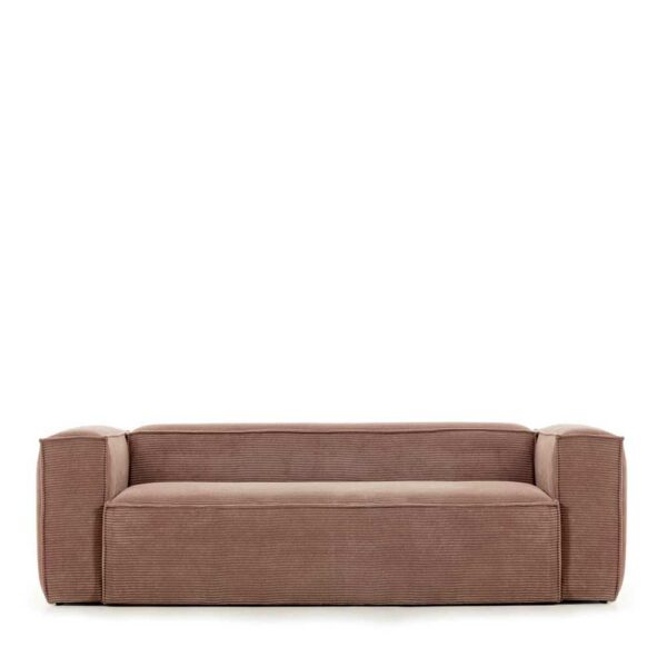 4Home Modernes Sofa mit Cord Bezug Rosa