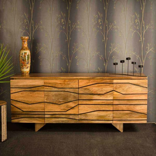 Basilicana Esszimmer Sideboard aus Mangobaum Massivholz modern