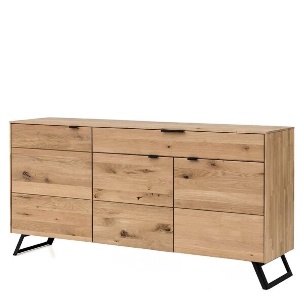 Nature Dream Wohnzimmer Sideboard aus Wildeiche Massivholz 3-türig