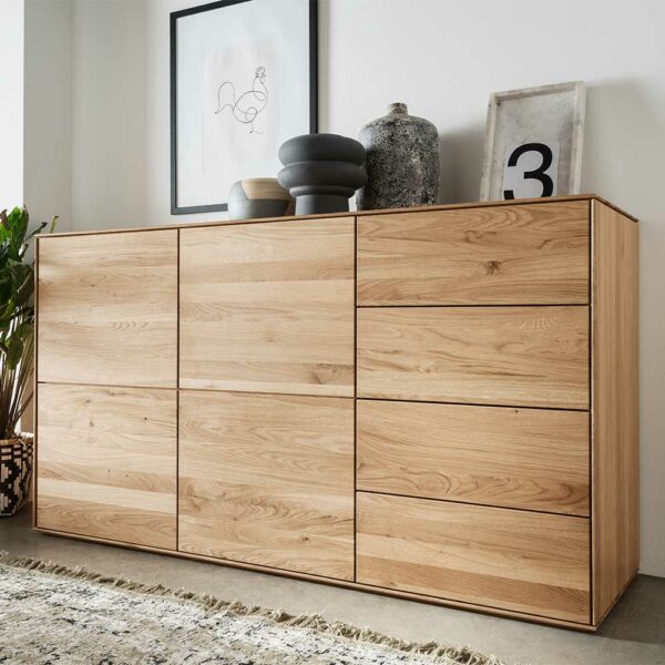 Life Meubles Schubladensideboard aus Wildeiche Massivholz Soft Close