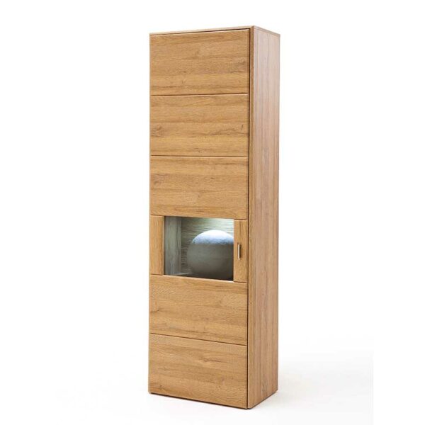 TopDesign Schrank Vitrine in Wildeichefarben Landhaus Design