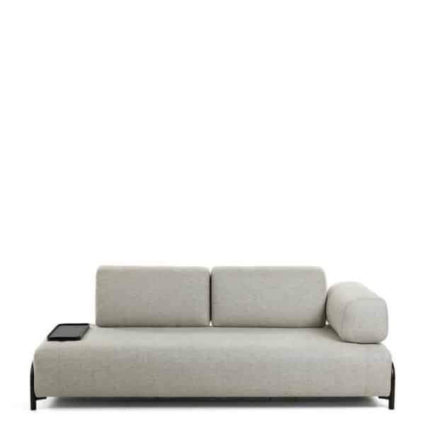 4Home Sitzsofa in Beige Webstoff modern