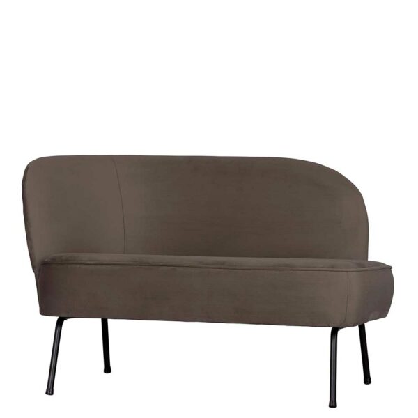 Basilicana 110 cm Lounge Sofa im Retrostil Vierfußgestell aus Metall