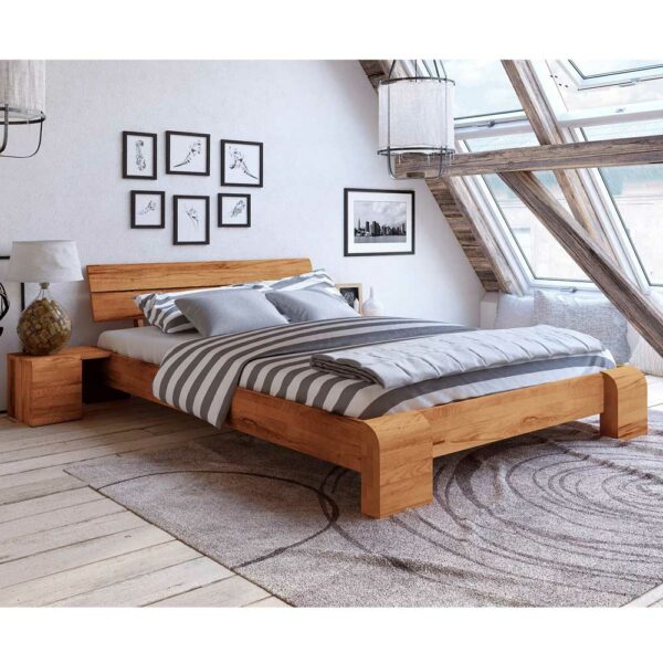 Basilicana Futonbett aus Kernbuche Massivholz modern