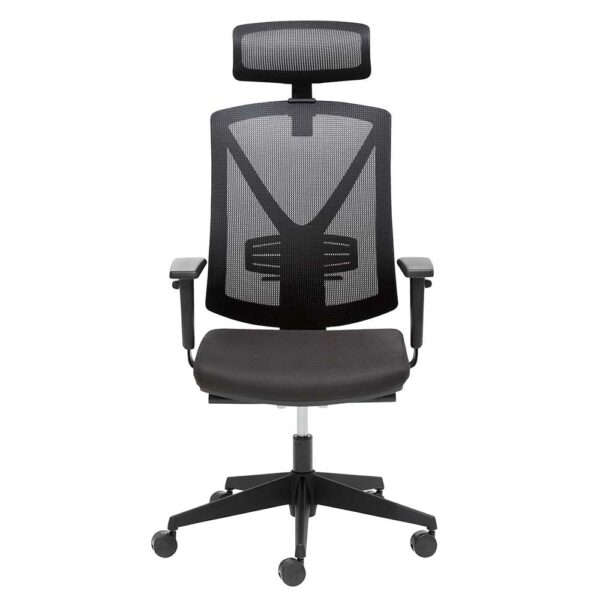 PerfectFurn Ergonomischebürostuhl mit höhenverstellbarem Sitz schwarz