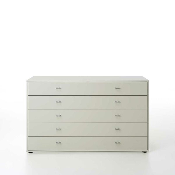 Franco Möbel Sideboard mit Schubladen Weiß lackiert