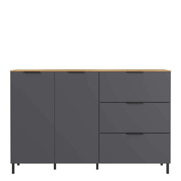 Möbel Exclusive Moderne Wohnzimmer Anrichte 2 Türen 3 Schubladen Soft Close