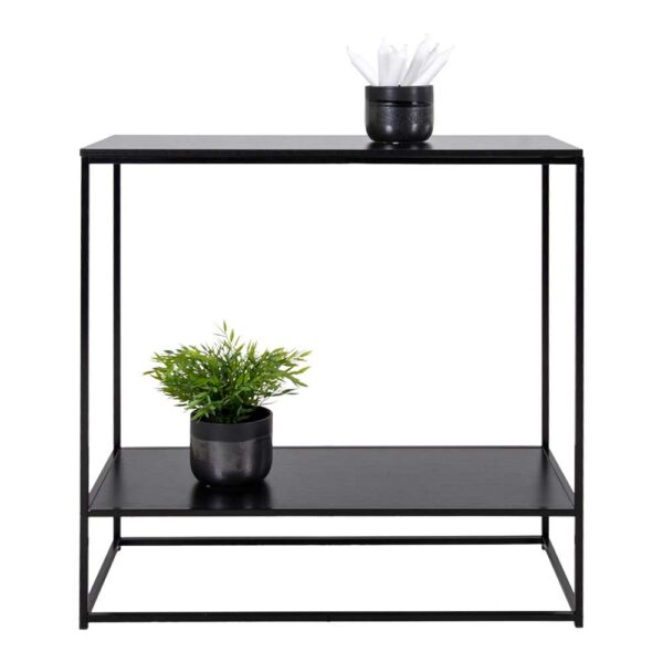 4Home Flur Konsolentisch in Schwarz 80 cm breit