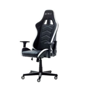 TopDesign Gaming Sessel in Schwarz und Weiß verstellbaren Armlehnen