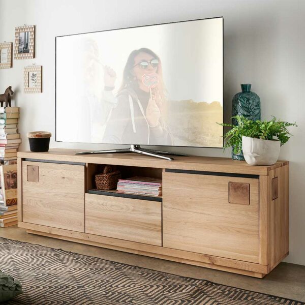 Basilicana TV Board aus Wildeiche Massivholz 170 cm breit