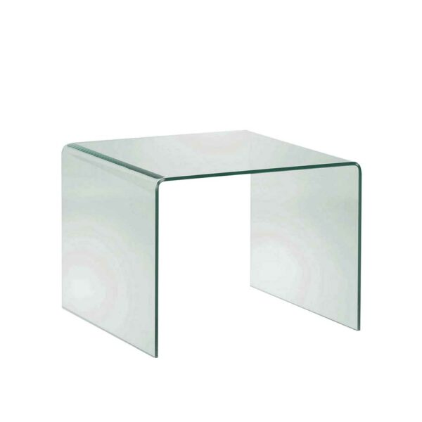 4Home Glas Beistelltisch aus Sicherheitsglas 60 cm breit