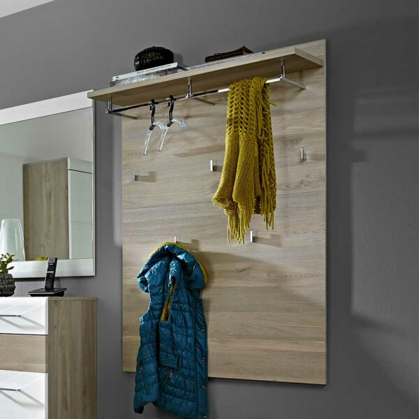 BestLivingHome Flurgarderobe in Silbereiche modern