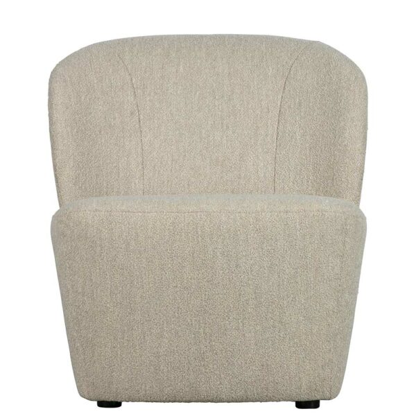 Basilicana Retro Sessel in Beige 75 cm hoch