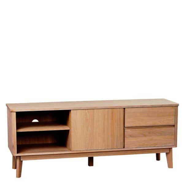 TopDesign Fernseh Unterschrank mit Eiche furniert Retro Design