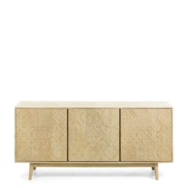 4Home Sideboard im Landhausstil Schnitzereien versehen