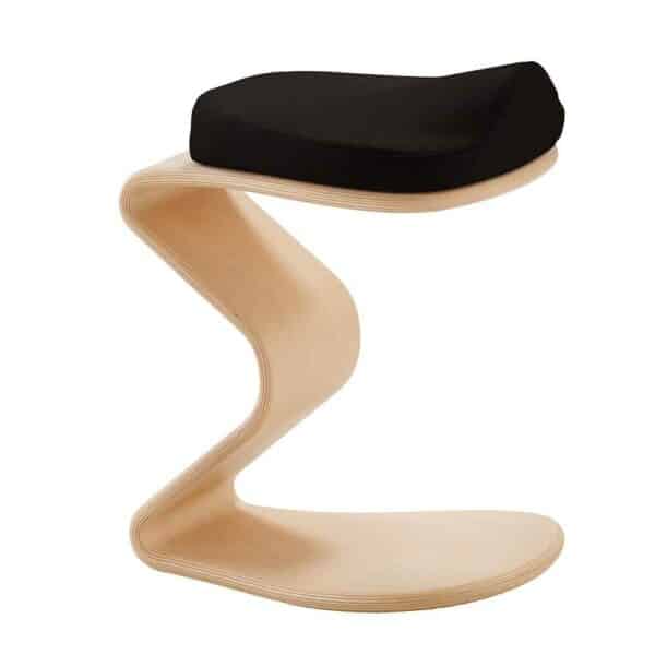 PerfectFurn Hocker aus Buche Schichtholz Gestell in C Form