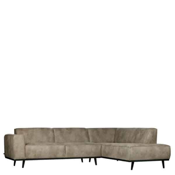 Basilicana Couch aus Birke Massivholz Recyclingleder