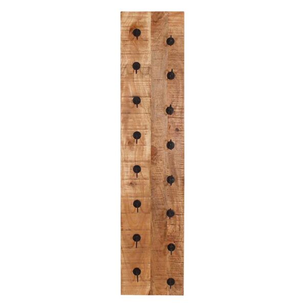 Möbel Exclusive Wand Flaschenregal aus Mangobaum Massivholz rustikalen Stil