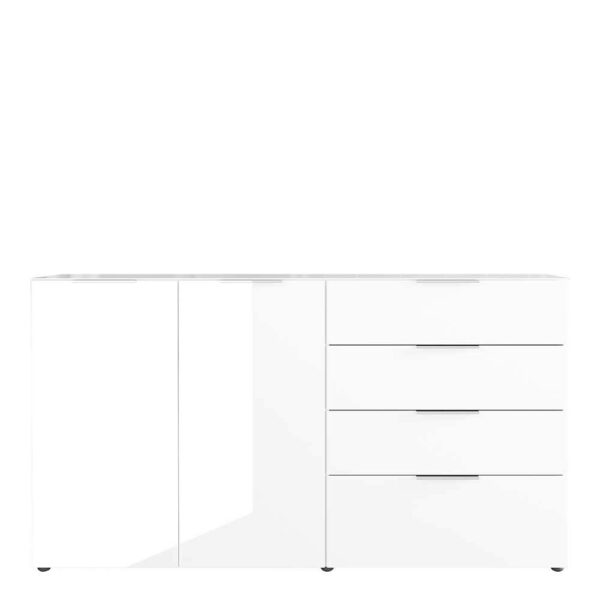 Möbel Exclusive Sideboard in Weiß Glas beschichtet Made in Germany