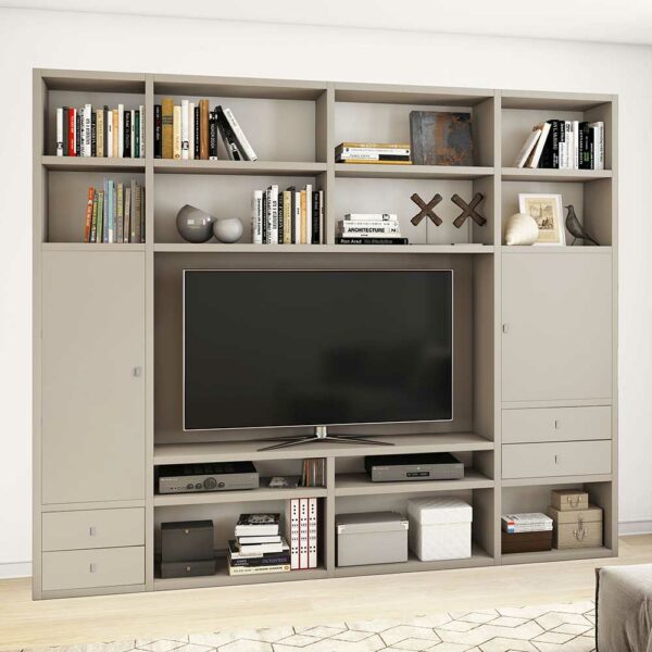 Star Möbel Fernseherregal in Beige 265 cm breit