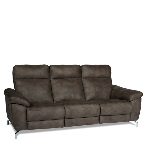 Möbel4Life Relaxcouch in Braun Microfaser modern